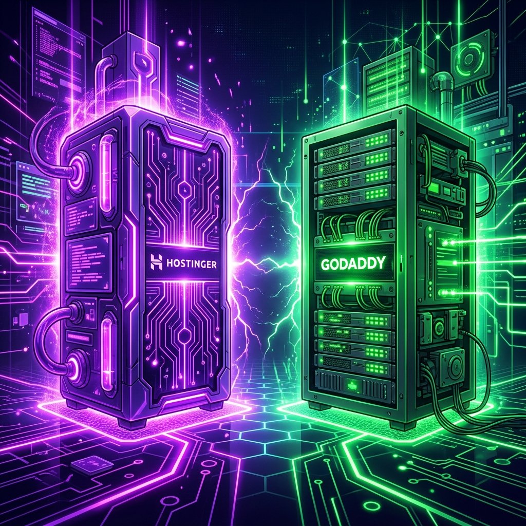 Hostinger vs GoDaddy hosting comparison: price, speed and features in 2026